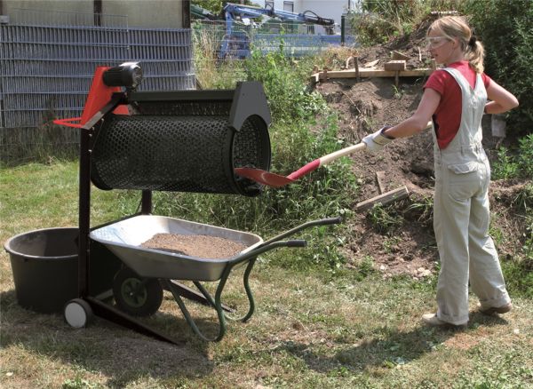 SCHEPPACH RS 400 Gartenrollsieb Sieb Trommelsieb Kompostsieb Erdsieb 230V