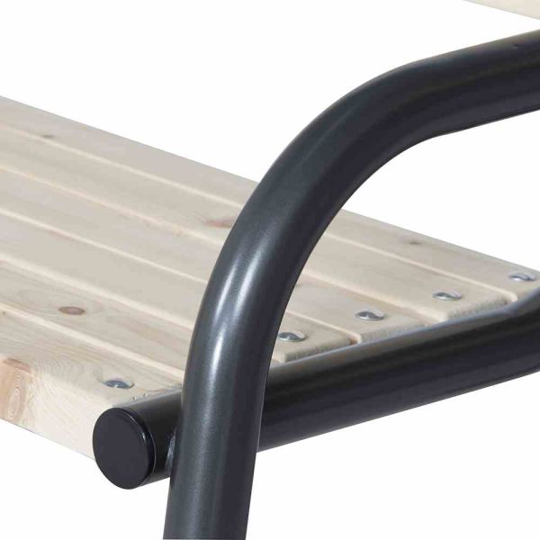 SIENA GARDEN 316373 Park 3er Parkbank Stahlgestell anthrazit Kiefernholz Bank 