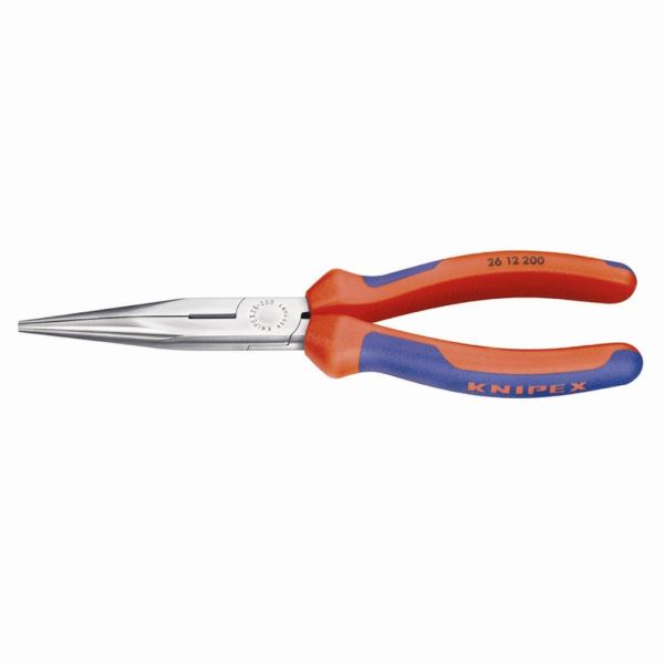 KNIPEX Flachrundzange 200mm gerade Backen isoliert Elektrostahl geschmiedet
