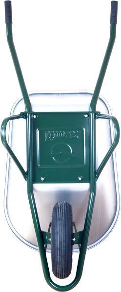 Limex Profi Schubkarre Bauschubkarre grün 100l Liter mit Bodenplatte **2.WAHL** 