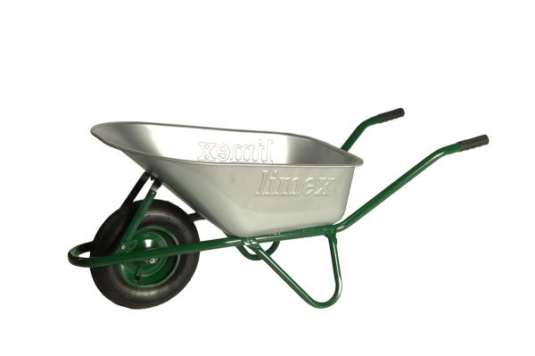 Limex Profi Schubkarre Bauschubkarre grün 100l Liter mit Bodenplatte **2.WAHL** 