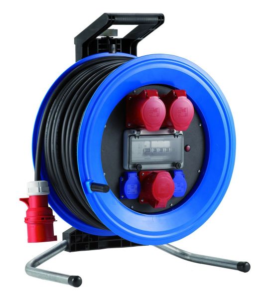 HEDI Profi-Kabeltrommel 32A 33m 5G4mm² FI CEE IP44 Industrie K4332021I4 