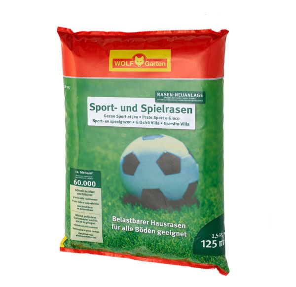 WOLF-GARTEN Sport- und Spiel Rasen LG 125 Rasensamen ***NEU*** 