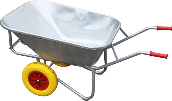 FOXWINKEL Farmer II Großmuldenkarre Agrarkarre 2 Rad Schubkarre 200L PU Rad