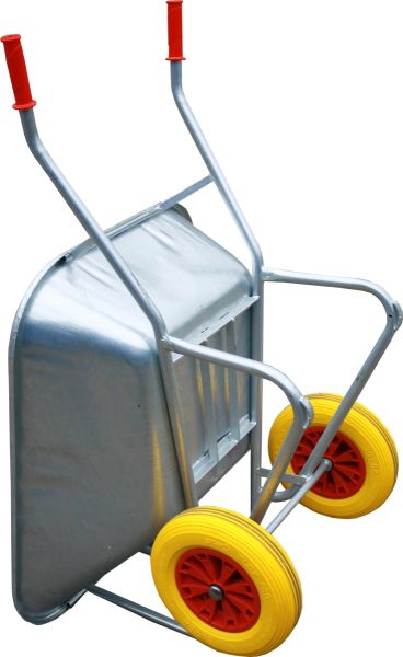 FOXWINKEL Farmer II Großmuldenkarre Agrarkarre 2 Rad Schubkarre 200L PU Rad