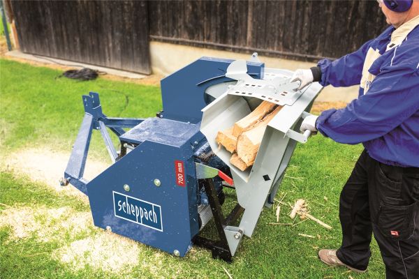 Scheppach Wippsäge KWZE7 Brennholzsäge Wippkreissäge Zapfwelle 400V Kombiantrieb 