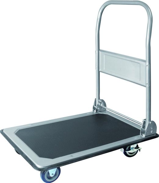 ProBauTec Plattformwagen 150 KG Transport Magazinwagen Handwagen mit Bremse