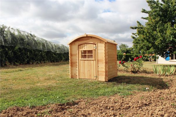 SOULET Spielhaus Patty mit Runddach Garten Holzhaus Outdoor Kinderspielhaus 