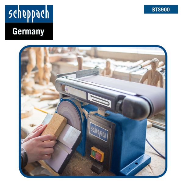 SCHEPPACH BTS900 Bandschleifer & Tellerschleifer Kombi-Schleifer Schleifmaschine 