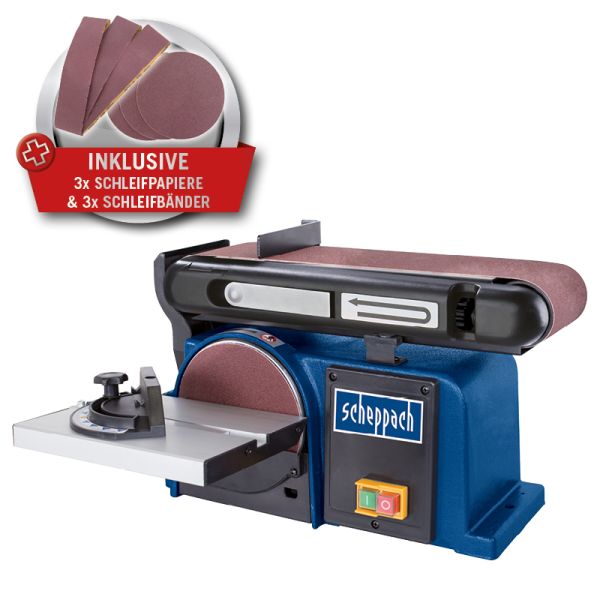 SCHEPPACH BTS900 Bandschleifer & Tellerschleifer Kombi-Schleifer Schleifmaschine 