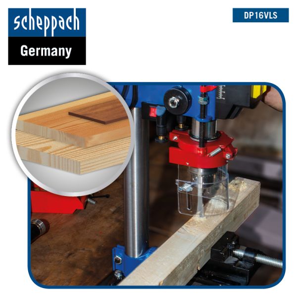 SCHEPPACH DP16VLS Tischbohrmaschine Bohrmaschine 13 mm Standbohrmaschine Laser  