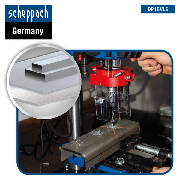 SCHEPPACH DP16VLS Tischbohrmaschine Bohrmaschine 13 mm Standbohrmaschine Laser  