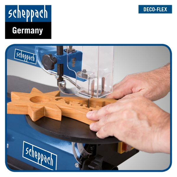 Scheppach Dekupiersäge SET mit 64 tlg Werkzeugset und 60 Sägeblätter DECO-FLEX 