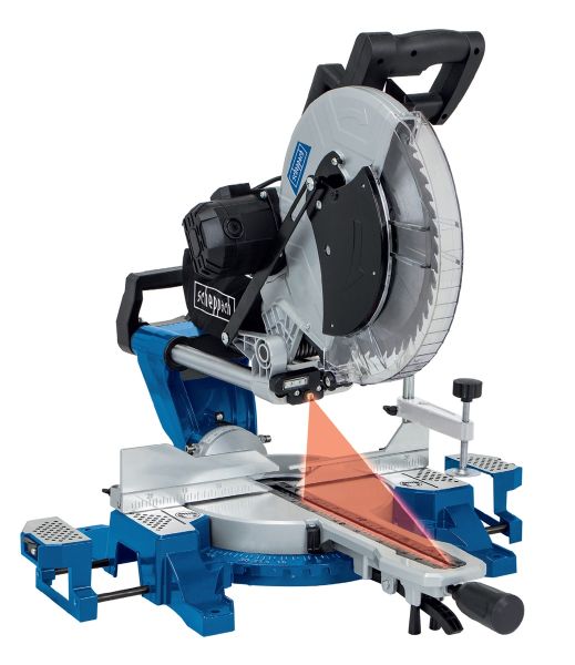 SCHEPPACH Kappsäge Gehrungssäge HM140L SET mit Untergestell Sägetisch UMF2000