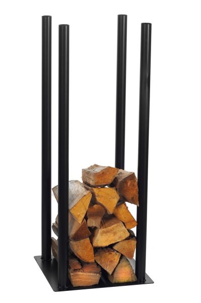 Brennholzregal MAGNUS "R120B" Schwarz Kaminregal Holzregal Ofenregal 