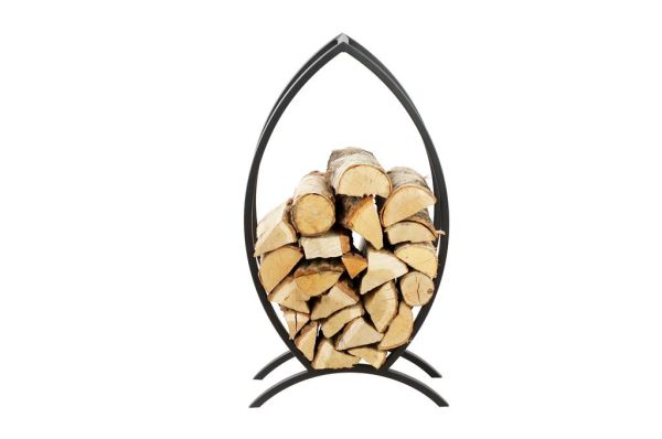 MAGNUS Brennholzregal "R141" Schwarz Kaminregal Holzregal Ofenregal 