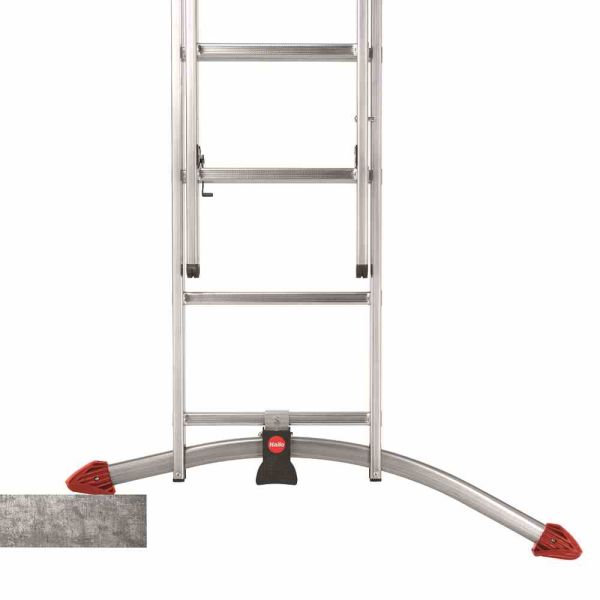 HAILO 9309-507 Kombileiter 2x9+1x8 Spr. Aluminium 