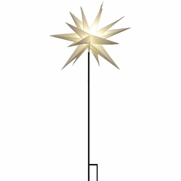 HG 34092 LED Stern KS we,58cm Stab 1 LED ww, T6/18 Std, IP44 