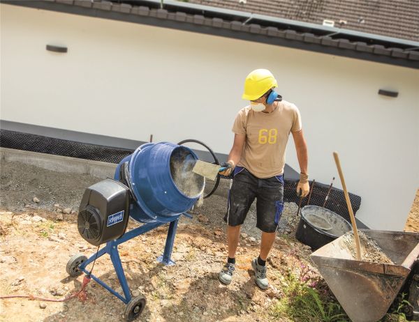 Scheppach Betonmischer Mix 140 L Mörtelmischer Zementmischer Betonmischmaschine 