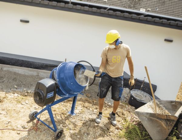 SCHEPPACH SET Mix 200 L Betonmischer Mörtelmischer inkl Siebtrommel Kompostsieb 