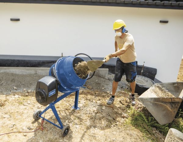 SCHEPPACH SET Mix 180 L Betonmischer Mörtelmischer inkl Siebtrommel Kompostsieb 