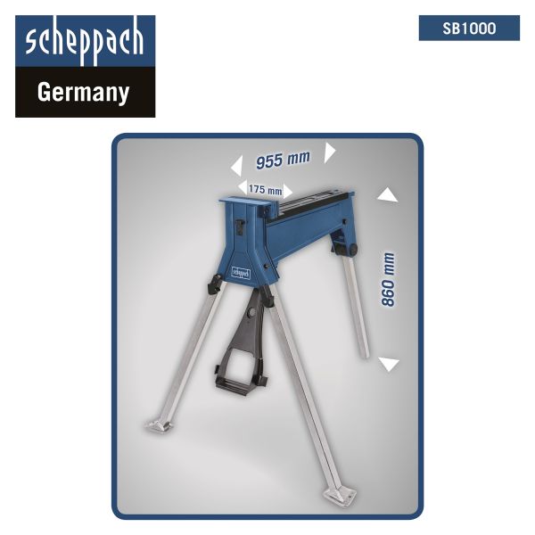 Scheppach SB1000 Spannbock mobil Werkbank Arbeitsbock klappbar Metall *2.Wahl* 