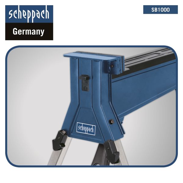 Scheppach SB1000 Spannbock Klemmbock mobil Werkbank Arbeitsbock klappbar Metall 