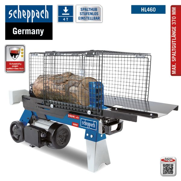 SCHEPPACH HL460 Brennholzspalter Holzspalter Spalter, 4t, 230V, liegend