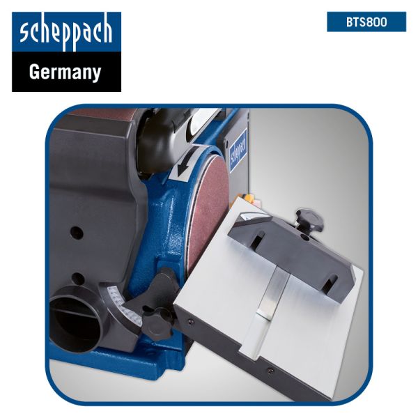 SCHEPPACH BTS800 Bandschleifer Schleifer Schleifmaschine 370 W Tellerschleifer 