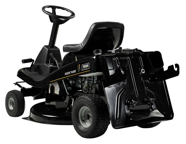 TEXAS Rasenmäher Traktor Rasentraktor Aufsitzmäher Aufsitzrasenmäher Rider 7600E 3in1 | 12PS | 432ccm | 5Vor+1R | AHK | E-Start | 76cm