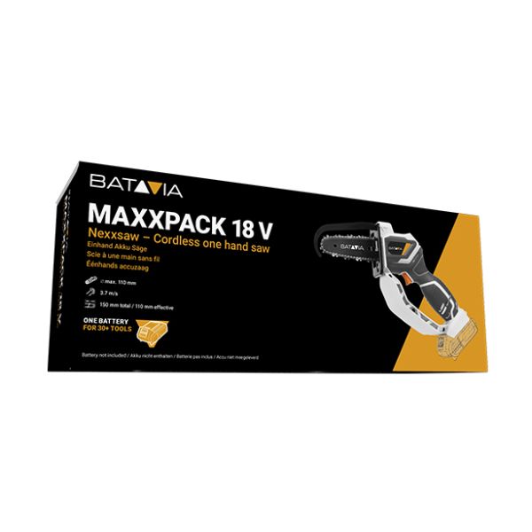 Batavia Nexxsaw Akku Astsäge Baumsäge Kettensäge Hochentaster 1x2Ah Akku+Ladeg.