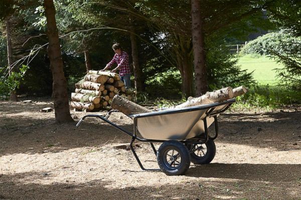 HAEMMERLIN Großmuldenkarre Zweirad Schubkarre Expert Twin Excellium 230l 250kg