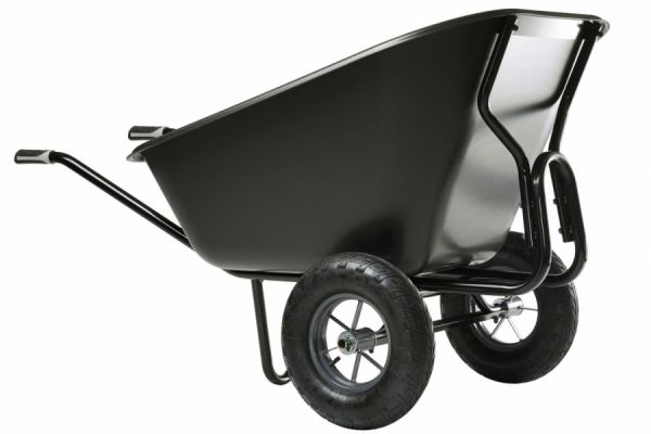 HAEMMERLIN XXL Großmuldenkarre Zweirad Schubkarre Hofkarre Stallkarre 300l 250kg
