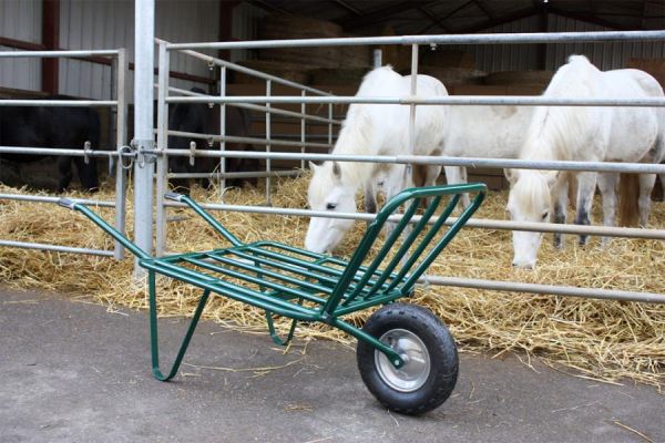 HAEMMERLIN Schubkarre Agrarkarre Stallkarre Futterkarre Pferde Heu Stroh 1-Rad
