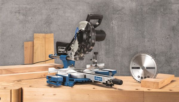 SCHEPPACH HM254 Kappsäge Zugsäge Gehrungssäge Kappzugsäge 2kW 255mm 2. Sägeblatt 