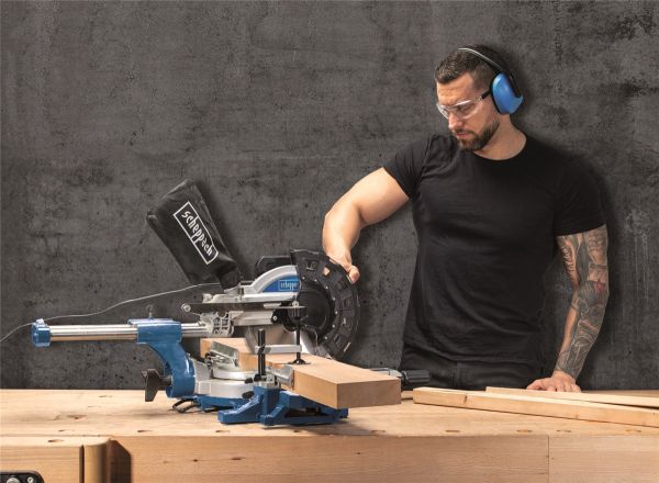 SCHEPPACH HM254 Kappsäge Zugsäge Gehrungssäge Kappzugsäge 2kW 255mm 2. Sägeblatt 