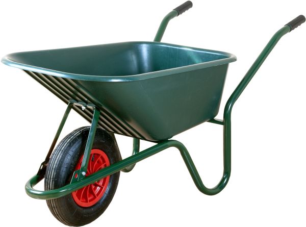 ALTRAD LIMEX Bauschubkarre Schubkarre Gartenkarre grün 100l PP-Mulde 150kg 