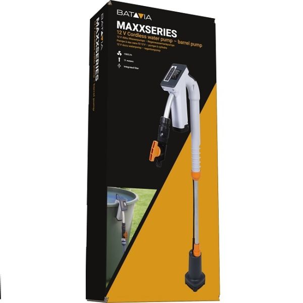 Batavia Akku Regenfasspumpe Wasserpumpe Regentonnepumpe 12V inkl. Akku u. Ladeg.