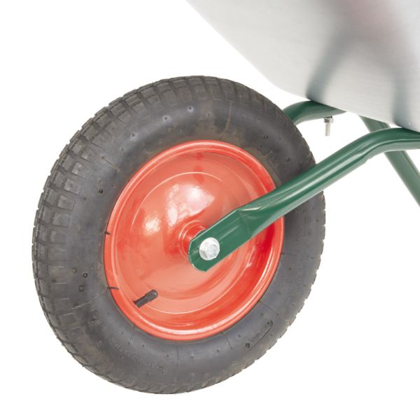 BPA Hobby Gartenschubkarre Schubkarre Schiebkarre Hofkarre Scheibtruhe grün 70l