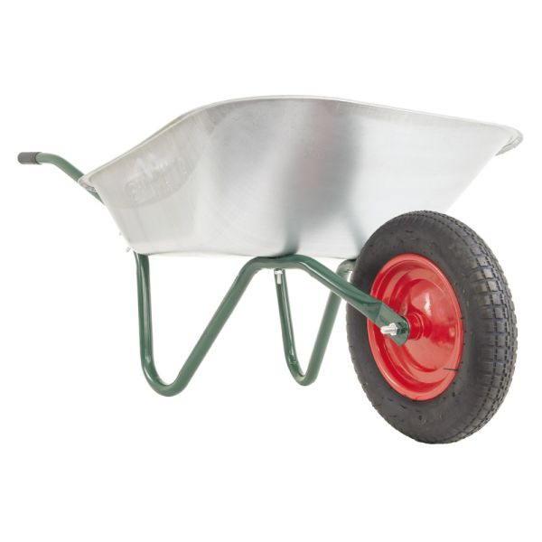 BPA Hobby Gartenschubkarre Schubkarre Schiebkarre Hofkarre Scheibtruhe grün 70l