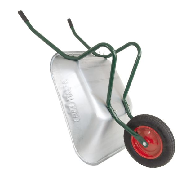 BPA Hobby Gartenschubkarre Schubkarre Schiebkarre Hofkarre Scheibtruhe grün 70l