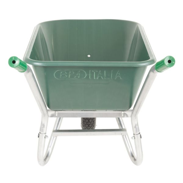 BPA Schubkarre Bauschubkarre Gartenkarre 100l PU-Mulde grün Luftrad *2.WAHL* 