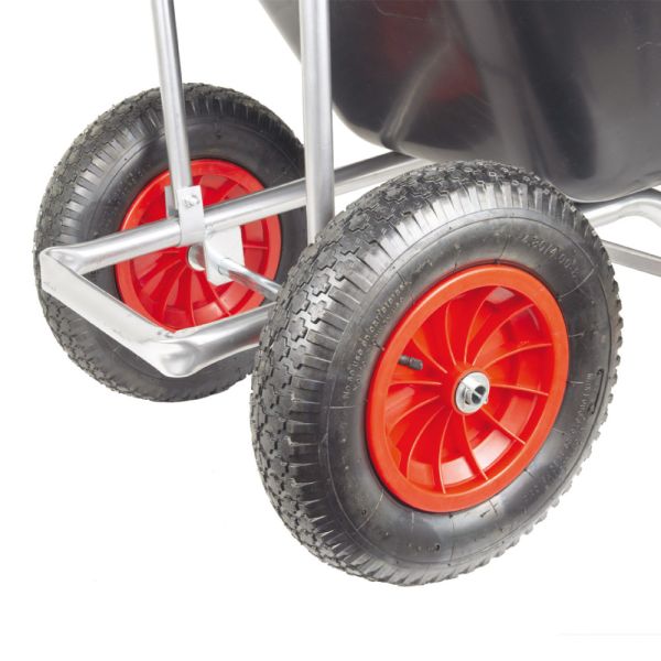 BPA Großmuldenkarre Zweirad Schubkarre Stall Hofkarre Futterkarre 2Rad 240l  