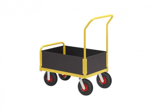 RAVENDO TW 750L LWS Plattformwagen Transportwagen 0,5x0,75m PU Rad Wand niedrig
