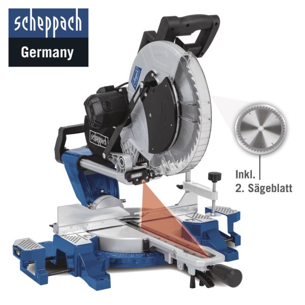 SCHEPPACH SET HM140L Kappsäge Gehrungssäge mit Untergestell Sägetisch UMF1600