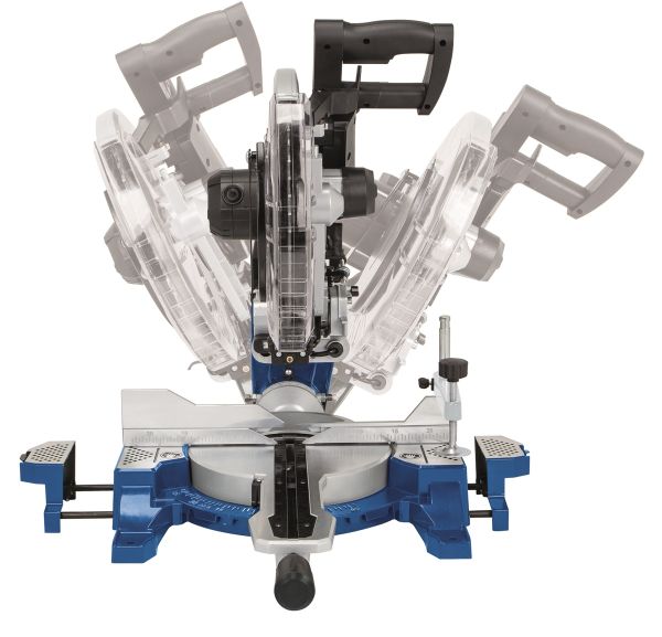 Scheppach Kappsäge Gehrungssäge Zugsäge HM140L mit 2. Sägeblatt Laser 2000W