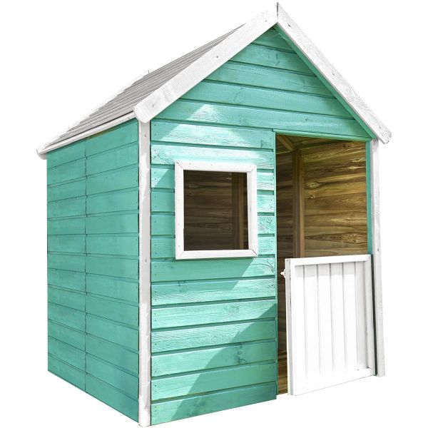 SOULET Spielhaus Marina Gartenhütte Holzhaus Kinderspielhaus Outdoor für 3Kinder 