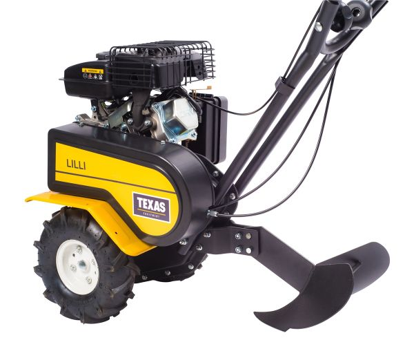TEXAS Benzin Gartenfräse Motorhacke Bodenhacke Lilli 365TG Set mit Pflug + Räder 