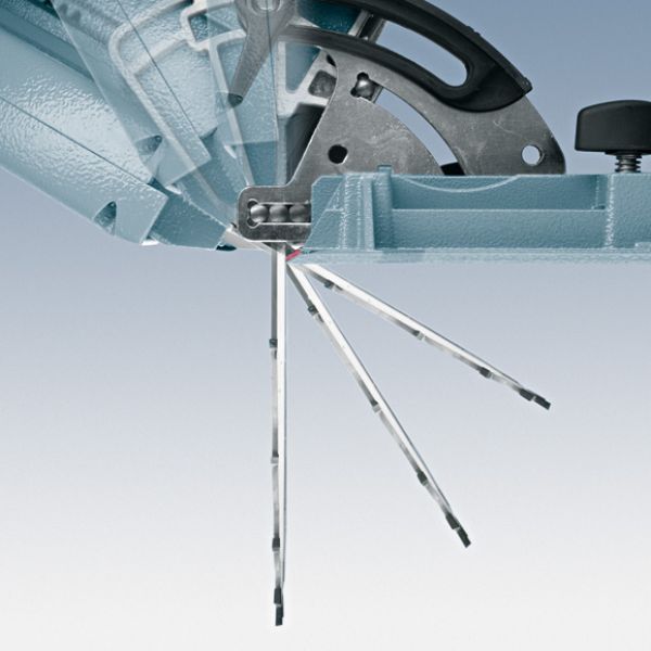 MAFELL MKS 185 Ec Zimmerei Kreissäge (185mm Schnitttiefe, 3000 Watt, inkl 2 Führungsschienen und Ersatzsägeblatt) 