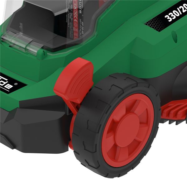 GÜDE Akku Rasenmäher elektro Rasenmäher 330/20-4 20V inkl. 4Ah Akku u. Ladeg.